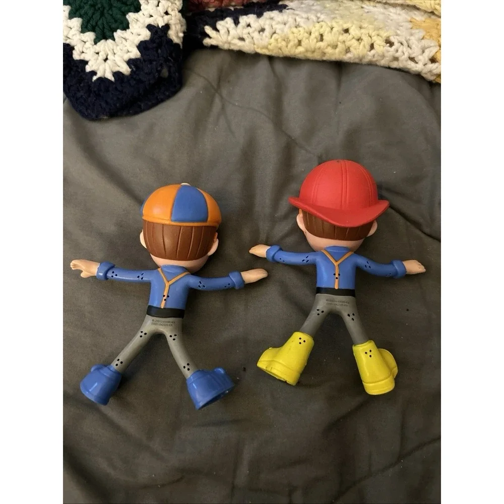 Blippi Bendables Figures Toy by Zag Toys 2020 My Buddy. Fireman Lot of 2  (5